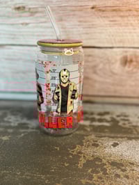 Image 2 of 16oz Killer Mugshot Glass Tumbler