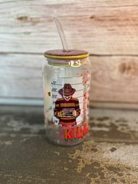 Image 1 of 16oz Killer Mugshot Glass Tumbler