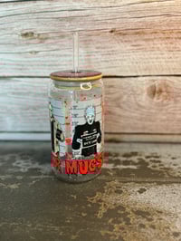 Image 3 of 16oz Killer Mugshot Glass Tumbler