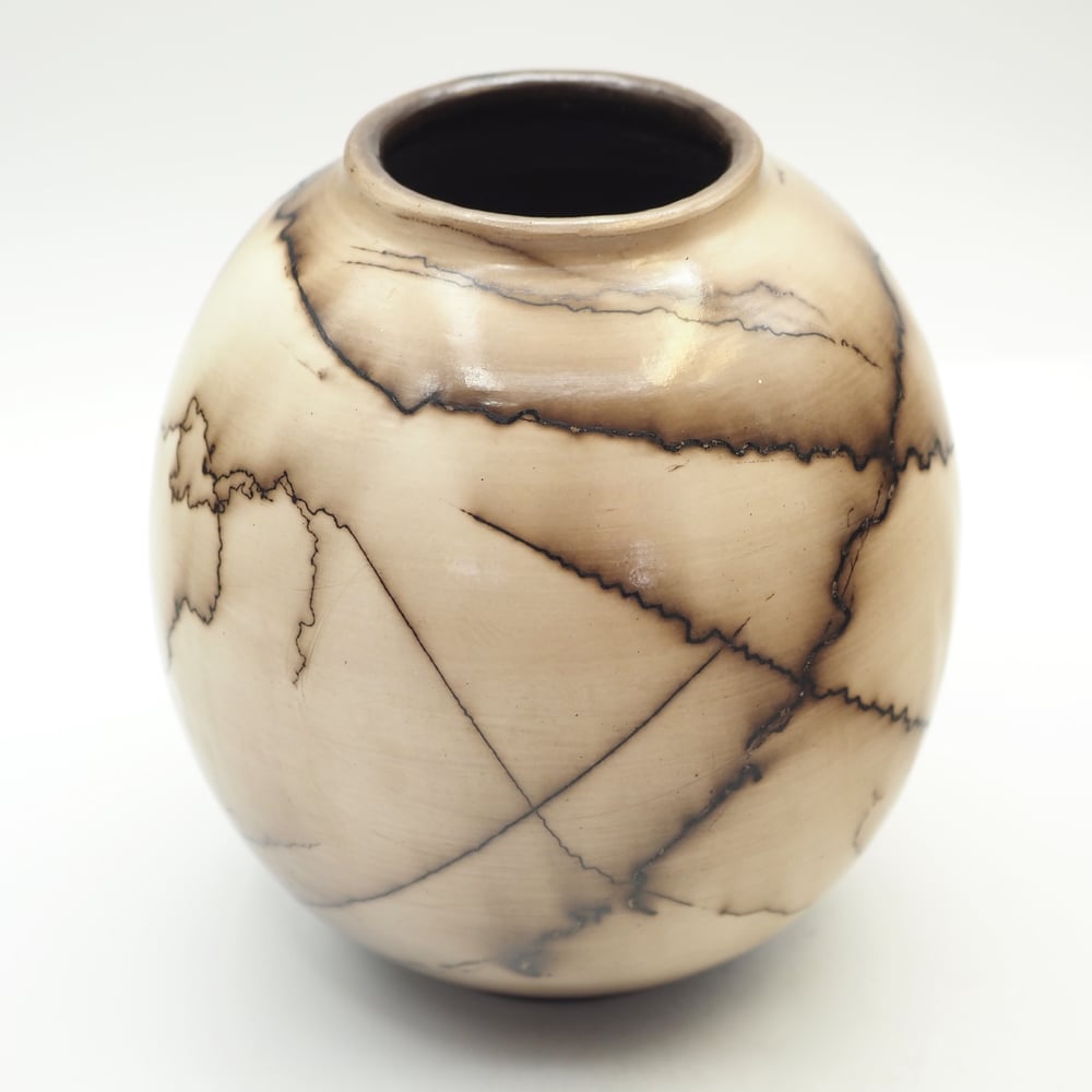 Image of Horsehair Raku Pot 003