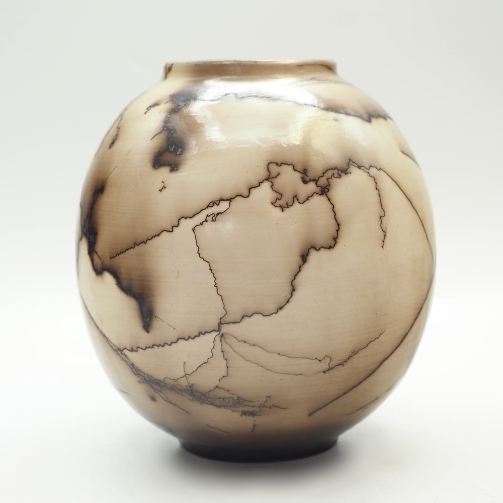 Image of Horsehair Raku Pot 003