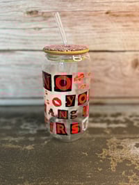 Image 3 of 16oz Scream Glass Tumbler