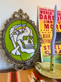 Image 4 of Framed Iridescent Skull