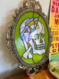 Image 3 of Framed Iridescent Skull