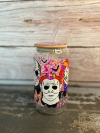 Image 3 of 16oz Horror Films Main Men Glass Tumbler