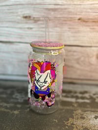 Image 4 of 16oz Horror Films Main Men Glass Tumbler