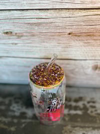 Image 6 of 16oz Horror Movie Coffee Glass Tumbler