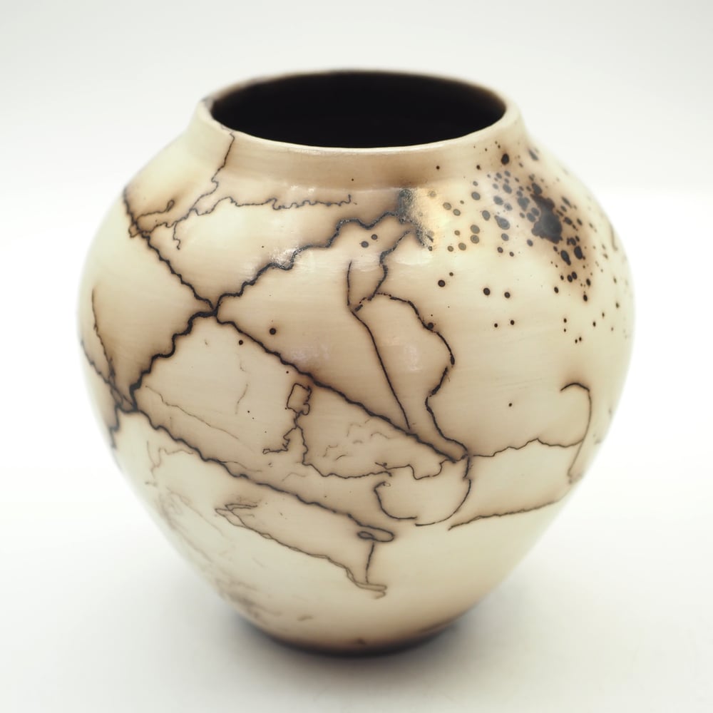 Image of Horsehair Raku Pot 002