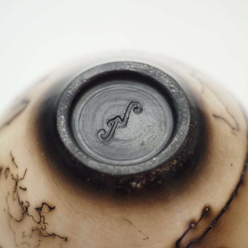 Image of Horsehair Raku Lidded Pot