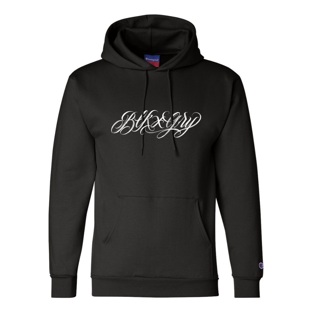 Black & Gray All MF Day Script Hoodie