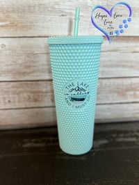 Image 2 of 24oz The Lake is Calling and I Must Go Studded Tumbler