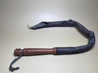 Image 2 of Beautiful short leather dragon tail, gray and mahogany