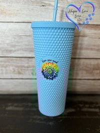 Image 2 of 24oz Open Your Mind Studded Tumbler