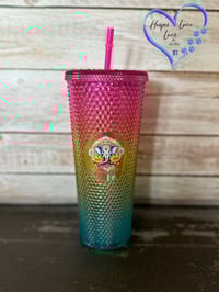 Image 1 of 24oz Namaste Studded Tumbler