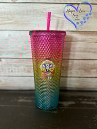 Image 2 of 24oz Namaste Studded Tumbler