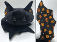 Image 1 of Glow-in-the-dark Halloween Jumbo Bean Bat