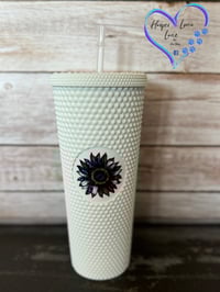 Image 2 of 24oz American Sunflower Studded Tumbler