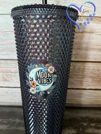 Image 3 of 24oz Moon Vibes Studded Tumbler