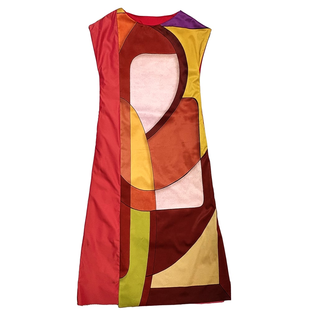 Image of LARGE ABSTRACT PAINTING DRESS