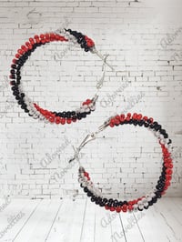 Image 2 of ANA826117 - Red Black & White 40mm hoops
