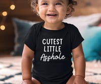 Image 4 of Cutest Little Asshole Funny Baby Shower Gift, Hilarious Baby Bodysuit, Fun New Mom Gift, Cool Bab...