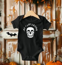 Image 3 of As I Lay Crying Punk Emo Baby Gift- As I Lay Crying Baby Bodysuit- Rock Baby Gift- Rock Fan Baby ...