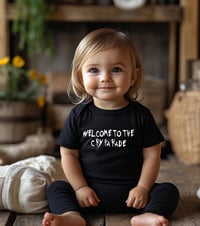 Image 2 of Punk Rock Fans Baby Gift- Welcome To The Cry Parade Baby Bodysuit Shower Gift- Rock Fan Baby Show...