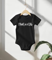 Image 2 of Metal Fans Baby Gift- Freak In A Crib Baby Bodysuit- Rock Baby Gift- Rock Fan Baby Shower Gift- M...