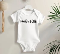 Image 3 of Metal Fans Baby Gift- Freak In A Crib Baby Bodysuit- Rock Baby Gift- Rock Fan Baby Shower Gift- M...