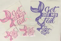 Image 3 of Cute Get Off My Tail Vinyl Decal for Vehicle, Easy To Apply Vinyl Decal for Cars Trucks Buses -Cu...