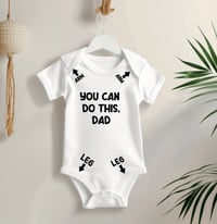 Image 2 of Funny Instructions Bodysuit For Dad or Grandpa Gift- Hilarious Gift For New Dad- Pregnancy Announ...
