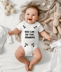 Image 3 of Funny Instructions Bodysuit For Dad or Grandpa Gift- Hilarious Gift For New Dad- Pregnancy Announ...