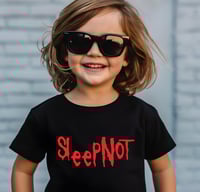 Image 4 of Sleepnot Kids Gift- SleepNot Toddler T-shirt- Rock Baby Gift- Rock Fan Baby Shower Gift- Metal Fa...
