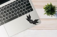 Image 5 of Custom Pentacle Supernatural Angel Wings Vinyl Decal for Vehicle, Laptop, Wall etc .. - Easy To A...