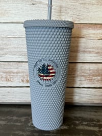 Image 1 of 24oz Just an All American Small Town Girl Studded Tumbler