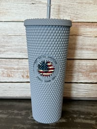 Image 3 of 24oz Just an All American Small Town Girl Studded Tumbler