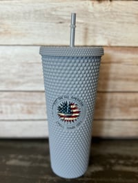 Image 4 of 24oz Just an All American Small Town Girl Studded Tumbler