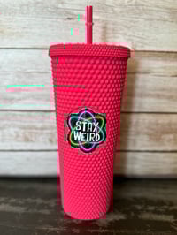 Image 2 of 24oz Stay Weird Studded Tumbler