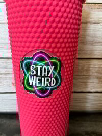 Image 3 of 24oz Stay Weird Studded Tumbler
