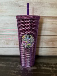 Image 2 of 24oz I'm the Nicest Bitch You Will Ever Meet Studded Tumbler