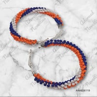 Image 1 of ANA826119 - Orange White & Blue Hoops