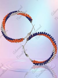 Image 2 of ANA826119 - Orange White & Blue Hoops