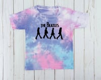 Image 2 of The Beatles Tie Dye Shirt Girl’s Boho Band Top