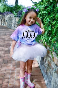 Image 1 of The Beatles Tie Dye Shirt Girl’s Boho Band Top