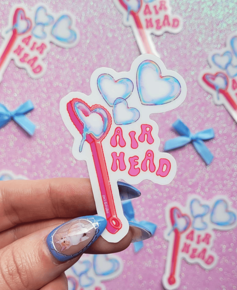 Image of Air Head Bubble Wand Lovecore Sticker