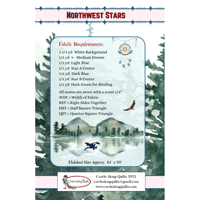 Image 2 of NORTHWEST STARS Quilt Pattern 64" x 80" by Carrie-Along-Quilts Inc.