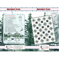 Image 3 of NORTHWEST STARS Quilt Pattern 64" x 80" by Carrie-Along-Quilts Inc.