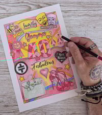 Image 4 of Full Page Freestyle Doodle ORGINAL