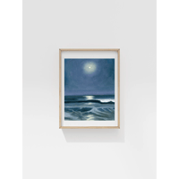 Image 2 of "Moonlit Waves" Original Oil Painting Fine Art Giclée Print