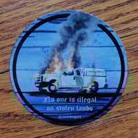 Image 2 of No One Is Illegal sticker
